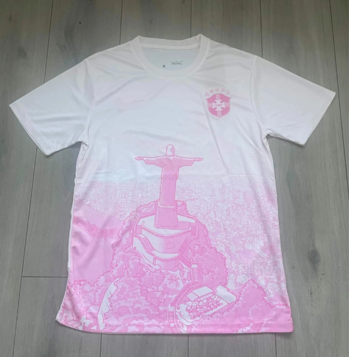 Brazil Jersey - White/Pink