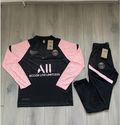PSG 21/22 Tracksuit - Black/Pink