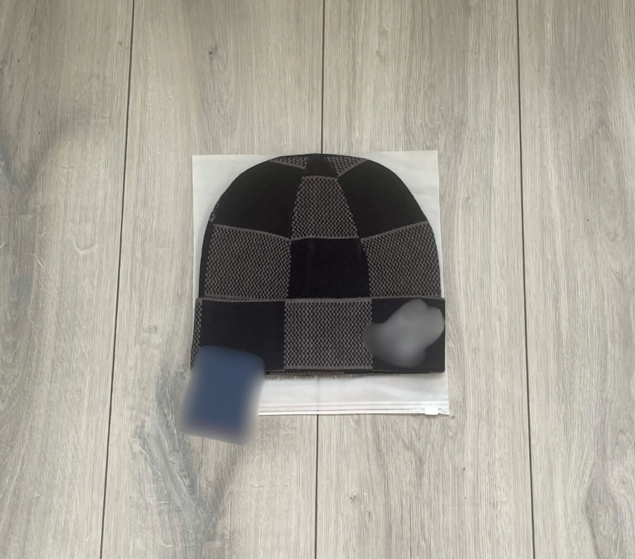 LL Checkered Winter Beanie (w/ Packaging + Tags)