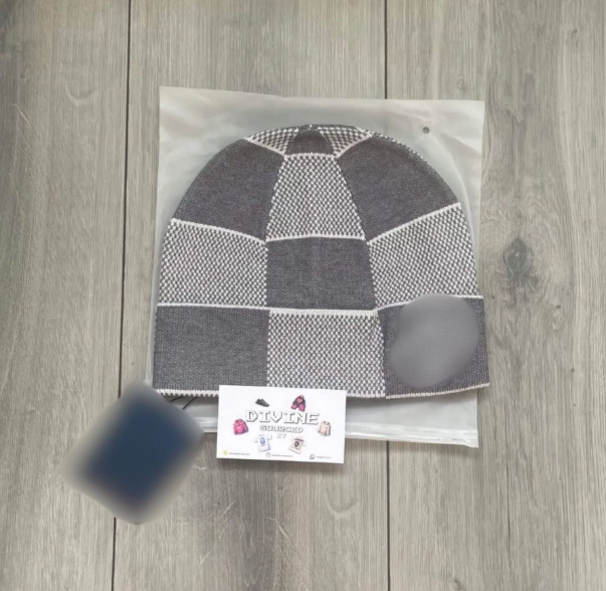 LL Checkered Winter Beanie (w/ Packaging + Tags)